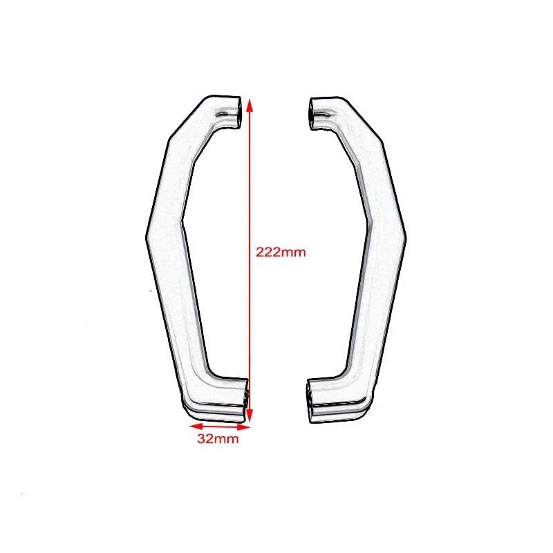 Asideros traseros para Yamaha MT09 FZ09 2021-2023 barras de sujeción de aluminio 2