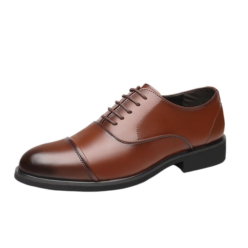 Men's Cushioned Dress Shoes Lightweight Classic Oxford Shoes Travel-Friendly Men's Professional Shoes