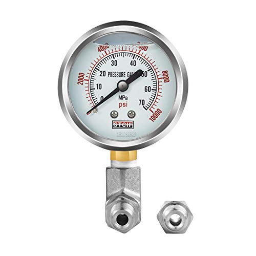 Pressure Gauge Kit - Including NPT 1/4 Adapter and Pressure Gauge (Do Not Fit NPT 3/8 Pump)