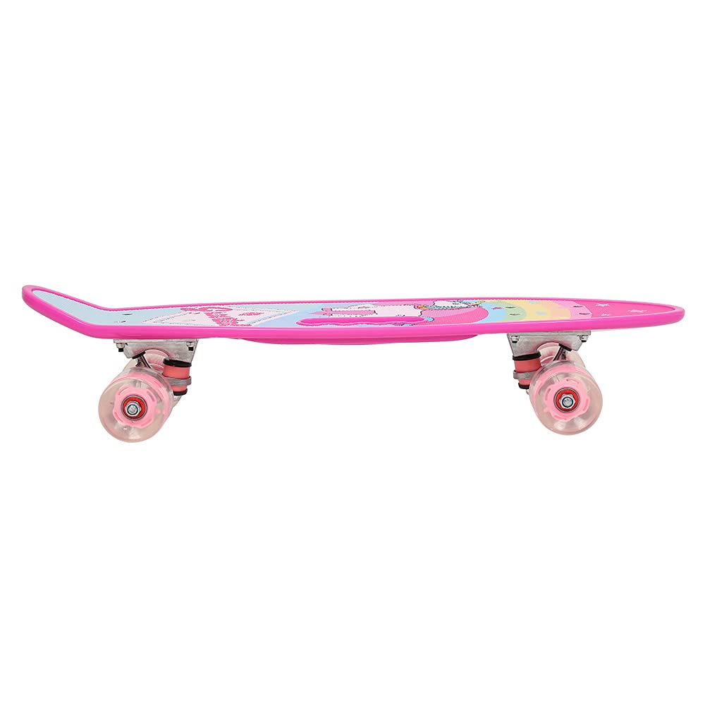 Skateboard pour Fille Skateboard PVC Petit Skate pour Enfants 60×18 cm