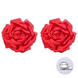 Combinaison exquise : cet ensemble exquis comprend deux pinces à cheveux en forme de rose rouge soigneusement conçues. Chaque pièce peut facilement se transformer en une charmante broche, vous offrant plusieurs options de style pour correspondre à toutes les tenues ou occasions. Il s'agit d'un ensemble parfait d'accessoires pour cheveux rouges pour créer un look complet.