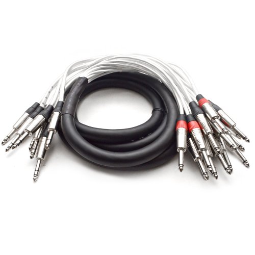 Câble serpent TRS 6,35 mm vers TS multipiste pour studio d'enregistrement 3m