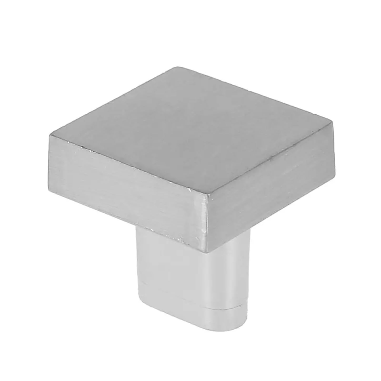 GIYXHU 10Pcs Modern Single Hole Drawer Closet Knobs Square Zinc Alloy Cabinet Pull Handle Furniture Decor Wardrobe for Cupboard(White)