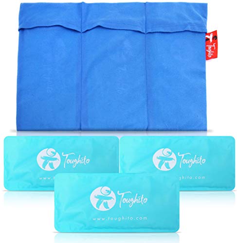 TOUGHITO Gel Ice Packs for Injuries Reusable Ice Pack Set of 3
