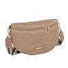 Sac Banane Paille Tressée Femme - Sac à Bandoulière Tissé en Rotin - Besace De Plage d’Été Porté Épaule Portrine - Bohème Tendance (Camel) #1