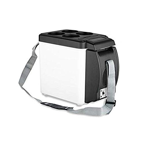 6L Mini Auto Kühlschrank Elektrische Warmhaltebox mit Tragegurt Kühlbox Heizbox für Auto Thermotasche für Boot und Camping