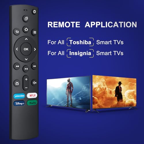 Substituição para Insignia-Toshiba-Fire-Smart-TV-Remote-Control (pacote com 2)