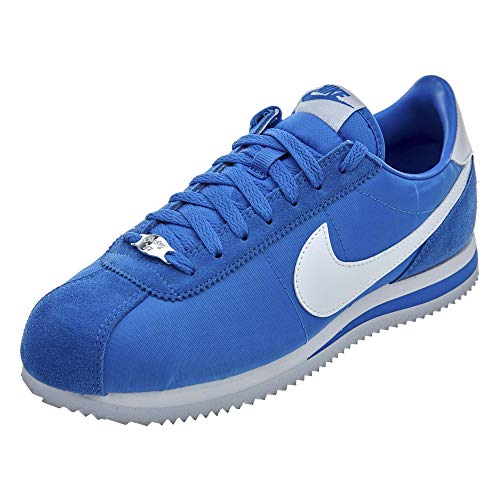 NIKE Cortez Basic Nylon Mens Shoes Signal Blue/White 10