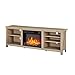 Amerlife Fireplace TV Stand, Wood Texture Entertainment Center with 23