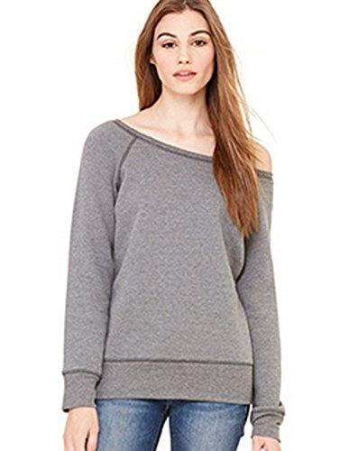 Bella Canvas Womens Sponge Fleece Wide Neck Sweatshirt