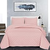 Photo Gallery b&b copriletto matrimoniale in rilievo, set copripiumino reversibile con 2 federe per cuscino, set di biancheria da letto decorativo, rosa Photo Gallery b&b copriletto matrimoniale in rilievo, set copripiumino reversibile con 2 federe per cuscino, set di biancheria da letto decorativo, rosa