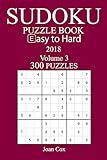 300 Easy to Hard Sudoku Puzzle Book - 2018