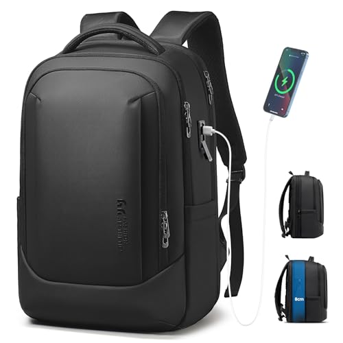 hk Sac à Dos Extensible pour Ordinateur Portable 16 Pouces Sac a dos Homme Impermeable Double Port USB pour Affaires Voyage Travail Université 40L Noir