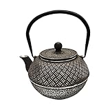 coleton fishacre Design moderne et élégant Verre Cadeaux Théière 1 L Fer Colato Marron