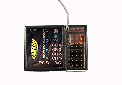 Receptor Carson 500501534 Reflex Rueda Pro-3 de 2.4 GHz para sustituir electrónica dañada 3
