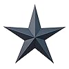 24 inch solid black barn star made with galvanized metal to prevent rusting  urban country home decor