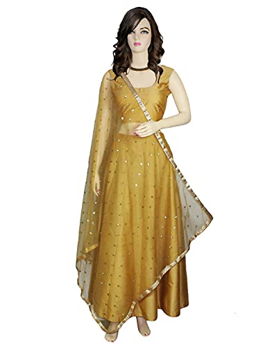 Dupatta Chunni Net Scarf Embroidery Work Golden Lace Stole Hijab Party Wedding Head Wrap For Her