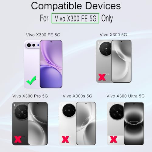 Image of Ibywind for vivo X300 FE 5G Screen Protector,2-Pack,9H Hardness Tempered Glass with Camera Lens Protector,Easy Installation Tool,Bubble-Free,Fingerprint Unlock,Anti-Shatter,Anti-Scratch