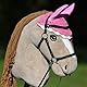 Hobby Horse Zubehör-Set Halfter Muscheltier Rosa mit Führstrick und Insektenmütze für Hobby Horsing Aktivität.
