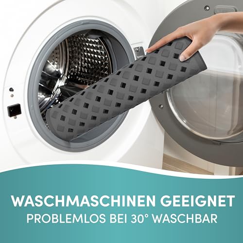 Engelbach® Badewannenmatte rutschfest Inkl. 2 Haken zum Trocknen 88x40cm - Antirutschmatte Badewanne 100% BPA-Frei - Badewanneneinlage schimmelresistent & maschinenwaschbar