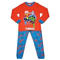 Marvel Boys Personalised Pyjamas Spiderman Hulk Iron Man Nightwear