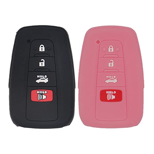 Boîtier clé Toyota C-HR Prius Camry - Accessoire silicone pour télécommande auto 4 boutons