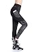 EAST HONG Women's Yoga Leggings Exercise Workout Pants Gym Tights (S, Black Hit Color)