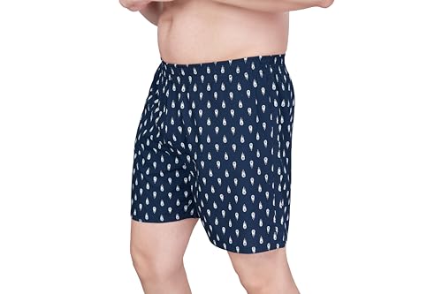 Image of Nermosa Pure Cotton Comfortable & Breathable Printed Regular Shorts /Boxer for Men, Pack of 3