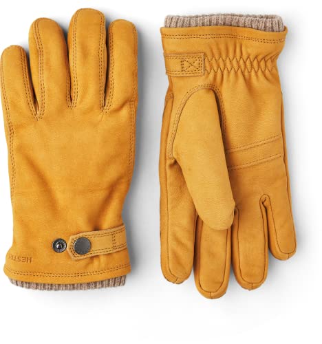 Hestra Men's Bergvik Nubuck Leather Insulated Gloves for Cold Weather - Tan - 8