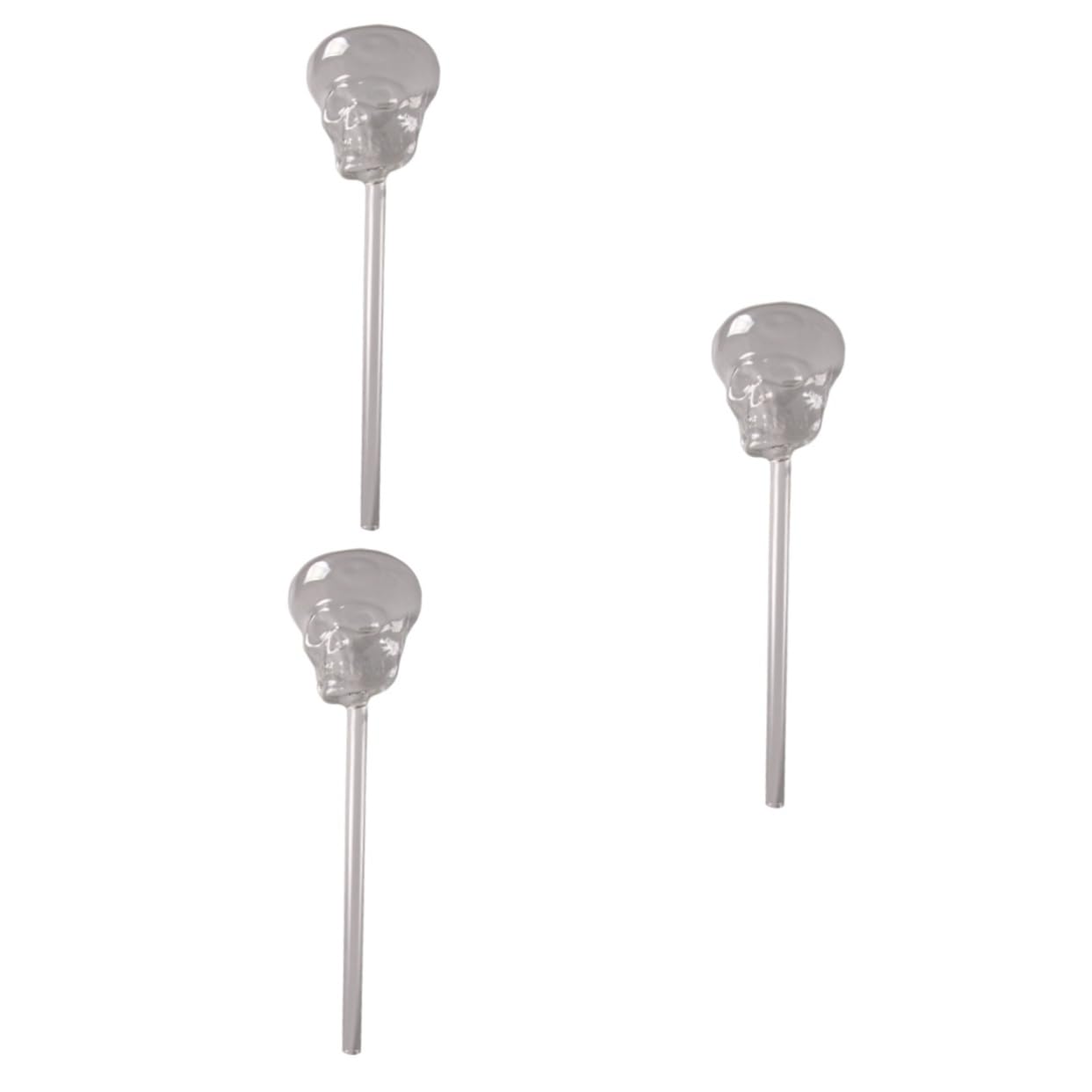 Abaodam 3 Pièces arrosage Automatique en Verre jardinières à arrosage Automatique Usine soi - Jardinière crâne - Décoration Plantes dispositifs d'arrosage des Plantes s'arroser