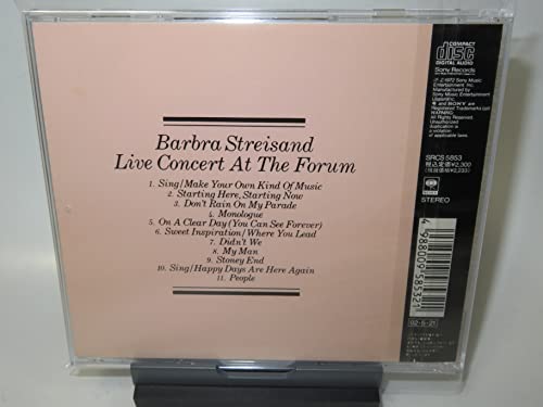 BARBRA STREISAND - Live Concert At The Forum - CD