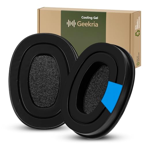 Almohadillas de repuesto para orejeras deportivas con gel refrescante Geekria para Walker's FireMax/Recon Muffs/Audífonos Bluetooth pasivos Walker's, piezas de reparación (Negro) miniatura 1