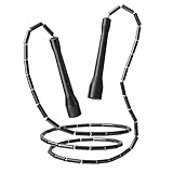 Cuerda de Saltar con Cuentas KOSLEOW Comba Crossfit y Boxeo Ajustable, para Entrenamiento Fitness y Cardio