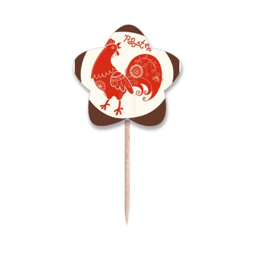 Pics à cupcakes du zodiaque rouge pour réussir votre buffet de fête asiatique