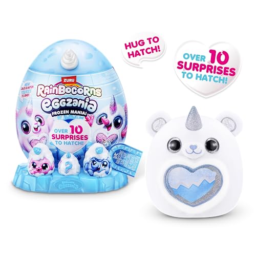 Rainbocorns Eggzania Frozencorn Mania (SNOWBELLA) von ZURU, Plüschspielzeug zum Sammeln für Mädchen ab 3 Jahren, Polar Bear