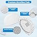 Extolife 10 Pack Steam Mop Replacement Pads for Bissell Powerfresh Steam Mop 1940 1806 1544 2075 2685A 2181 2814 Series, Model 19402 19404 19408 19409 1940A 1940F 1940Q 1940T 1940W B0006 B0017 2075A