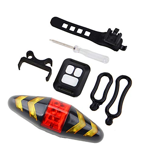 自転車ライトワイヤレスリモコン自転車ステアリングライト付きテールライトAAAバッテリーナイト警告デコレーション