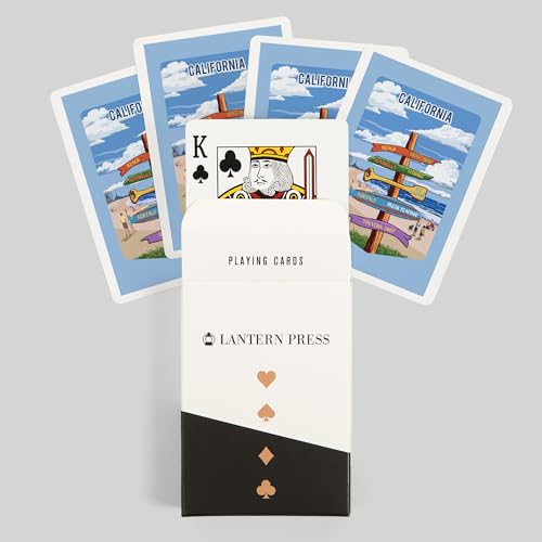 Baraja de Póker Lantern Press California 52 Cartas miniatura 6