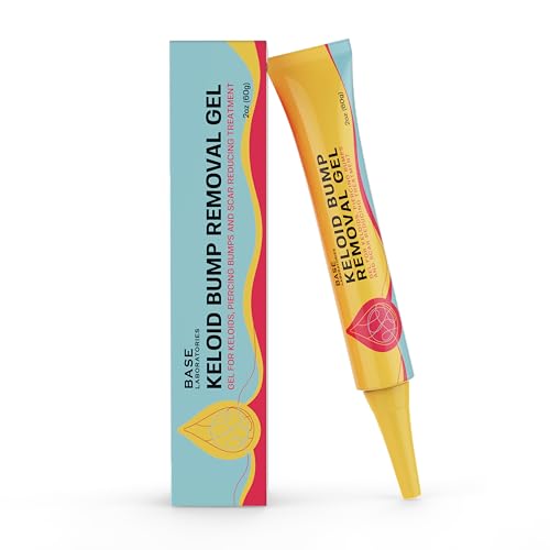 BASE LABORATORIES Piercing Keloid Bumps Shrinking Duo | Piercing Bump Treatment (.5oz) + Keloid Bump Removal Gel (2oz) | Keloid Scar Removal for all Scars, Keloids & Piercing Bumps