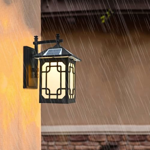 Applique solaire extérieure IP55 8W LED étanche à télécommande