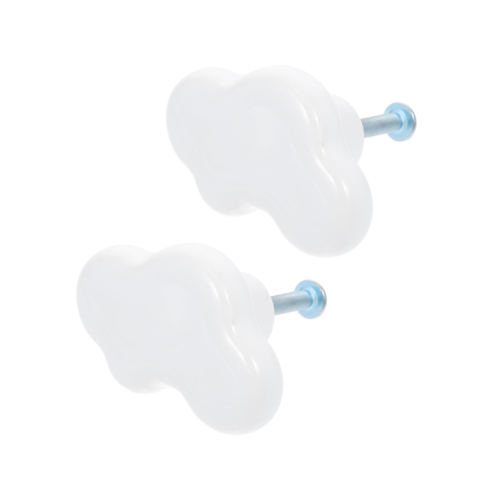 ifundom 2pcs Cartoon Ceramic Handle Child Room Door Pulls Wardrobe Cabinet Knobs Easy to Install Elegant