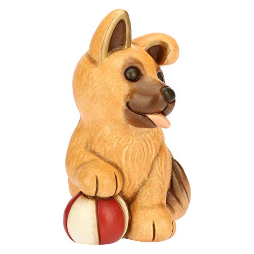THUN ® - Cane Pastore Belga- Ceramica - h 18 cm