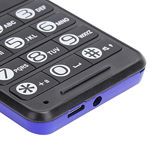 Vbestlife Portable Mini 2G Flip Phone, 2.4In Screen Unlocked Ultra Thin Flip Phone Pocketsize Flip Phone Support Dual Card Dual Standby Hd Camera Replaceable Battery(Navy Blue) #TOP7