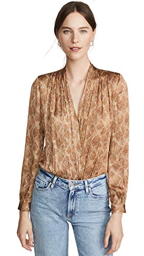 PAIGE Women's Sevilla Bodysuit, Bronze, Medium