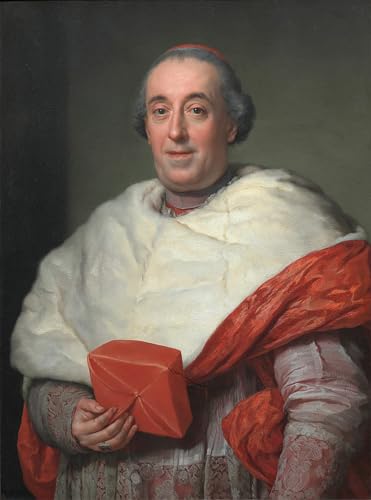 Portrait du Cardinal Zelada affiche Mengs pour habiller un grand mur vide