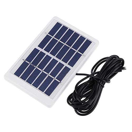 AMZLORD Zasilana energią słoneczną, 20 COB LED, przenośna lampa solarna z panelem, do użytku wewnątrz i na zewnątrz, do kuchni, ogrodu, na patio, podwórko, wędrówki, kemping, namiot, oświetlenie wędkarskie, tylko panel słoneczny