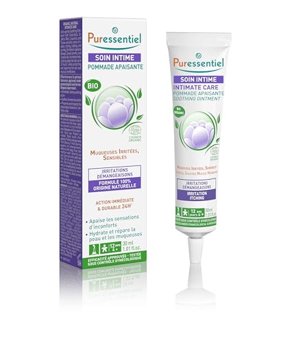 Puressentiel – Intimpflege – Beruhigende Salbe für die Intimpflege – Beruhigt, schützt und spendet Feuchtigkeit für den Intimbereich – Beruhigende Pflege, 100% natürliche Bio-Formel – 30 ml