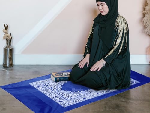Alfombra de oración musulmana para viajes en familia set de 8 mantas impermeables CLMJHG 5