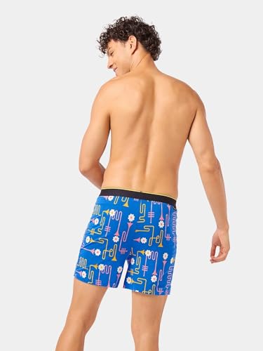 Image of Bummer Printed Micro Modal Boxers Shorts for Men - Ultra Soft & Breathable, 3 Times Softer Than Cotton, Anti-Bacterial, Stretchable for Ultimate Comfort, Combo Pack of 2 (A Shark Tank Product)