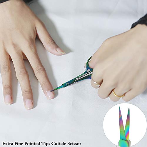 Cuticle Scissors Eyebrow Scissors Eyelash Scissors Mustache Multi Purpose Small Manicure Scissors (Cuticle Scissors) #TOP4